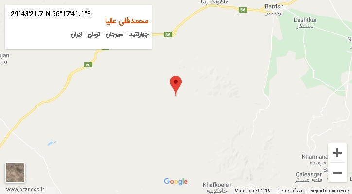 روستای محمدقلی علیا بر روی نقشه