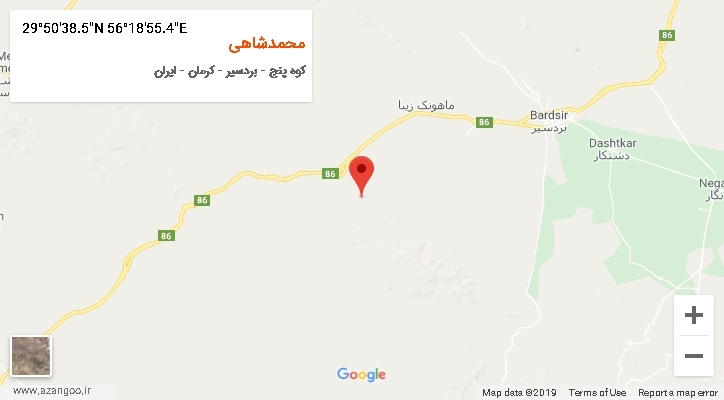 روستای محمدشاهی بر روی نقشه