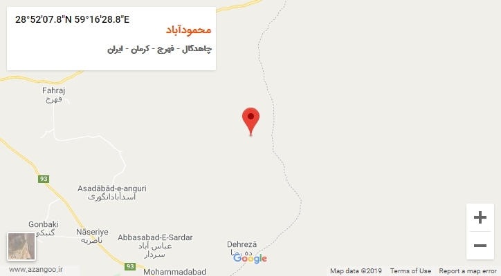 روستای محمودآباد بر روی نقشه