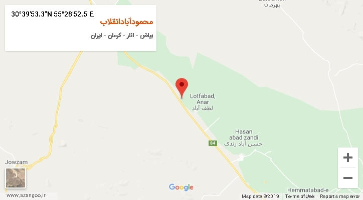 روستای محمودآبادانقلاب بر روی نقشه