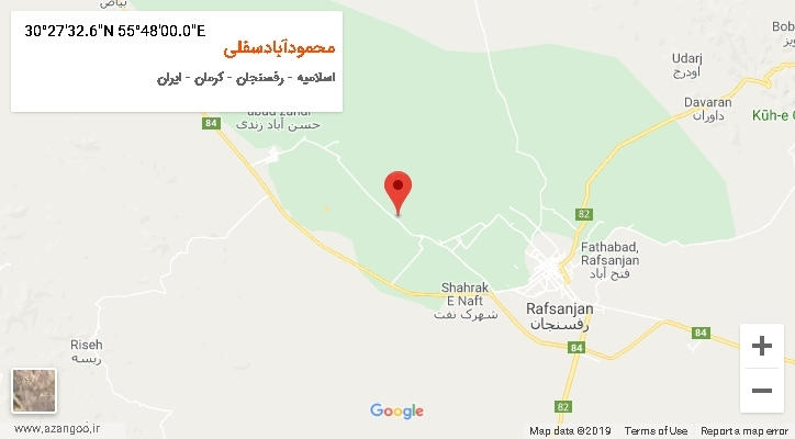 روستای محمودآبادسفلی بر روی نقشه
