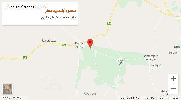 روستای محمودآبادسیدجعفر بر روی نقشه