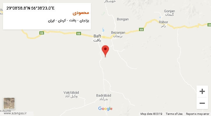 روستای محمودی بر روی نقشه