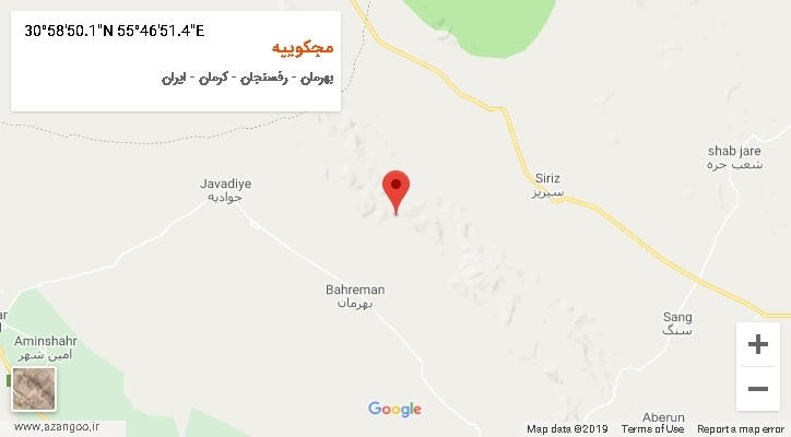 روستای مجکوییه بر روی نقشه
