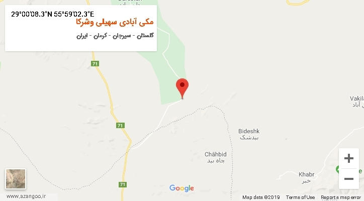 روستای مکی آبادی سهیلی وشرکا بر روی نقشه