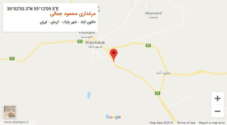 روستای مرغداری محمود جمالی بر روی نقشه
