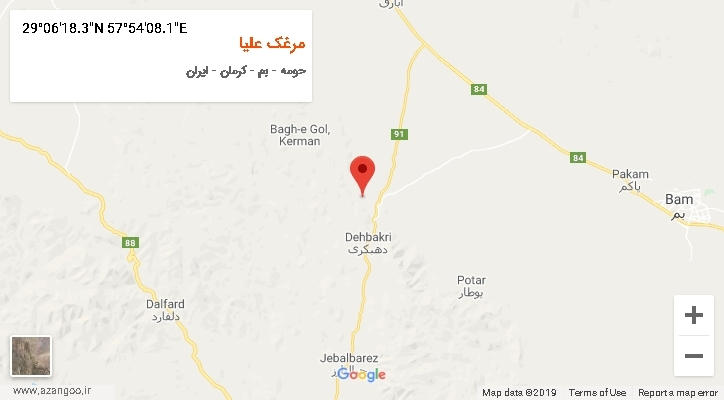 روستای مرغک علیا بر روی نقشه