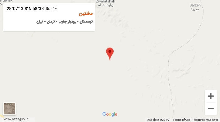 روستای مشتین بر روی نقشه