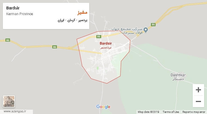دهستان مشیز بر روی نقشه
