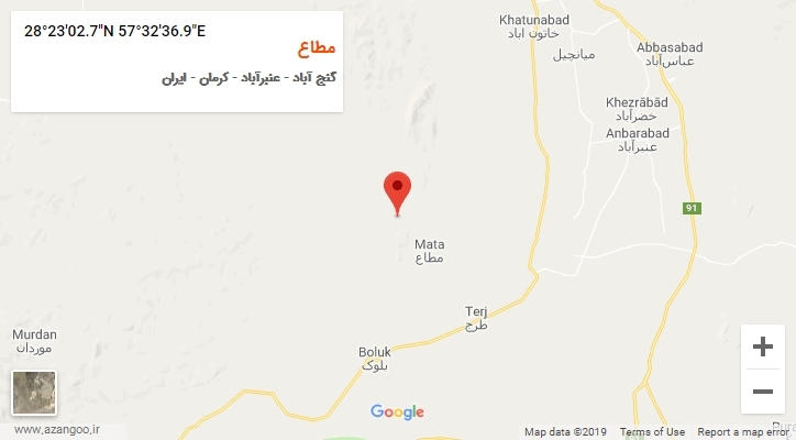 روستای مطاع بر روی نقشه