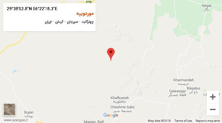 روستای موردوییه بر روی نقشه