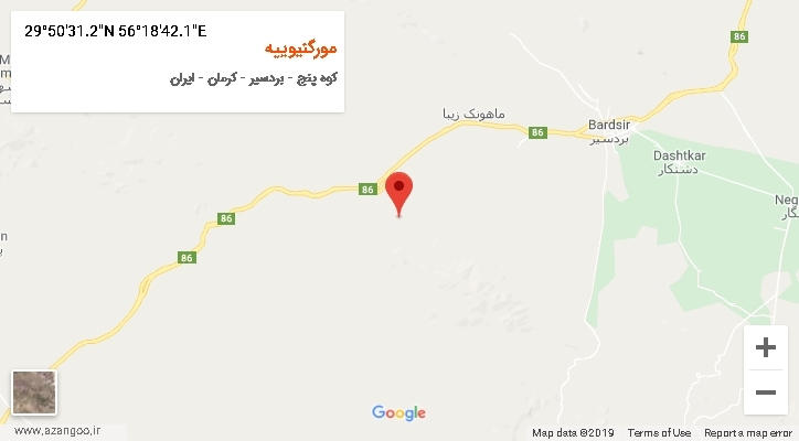 روستای مورگنیوییه بر روی نقشه