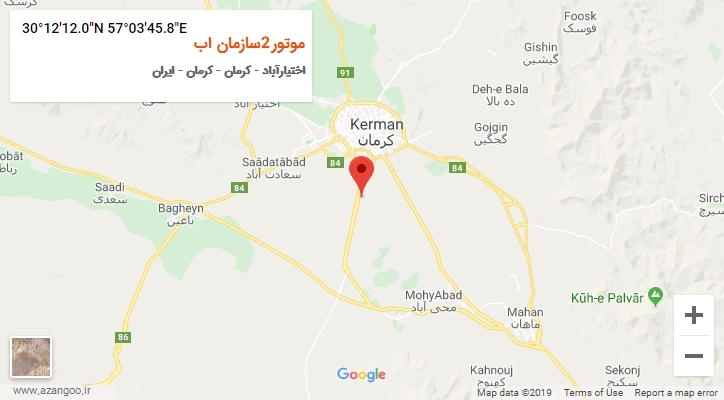 روستای موتور2سازمان اب بر روی نقشه