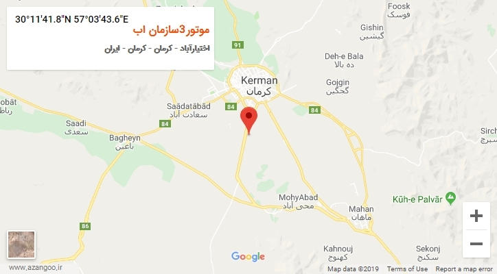 روستای موتور3سازمان اب بر روی نقشه