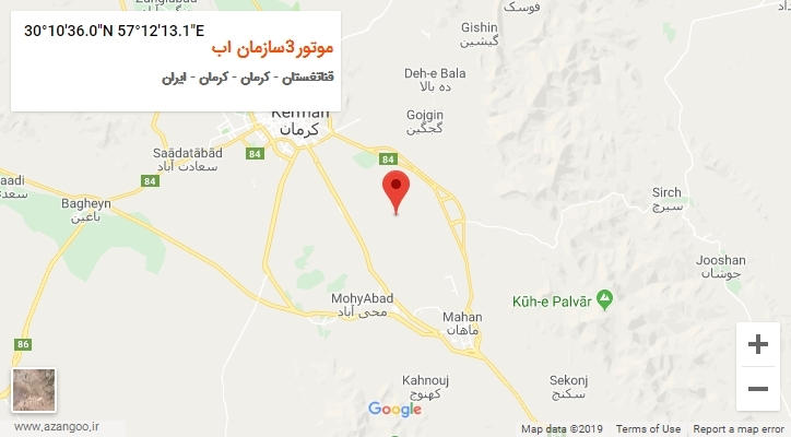 روستای موتور3سازمان اب بر روی نقشه