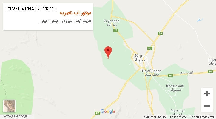روستای موتور آب ناصریه بر روی نقشه