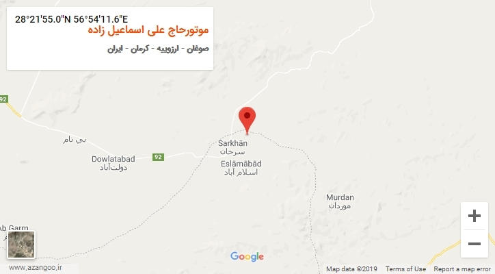 روستای موتورحاج علی اسماعیل زاده بر روی نقشه