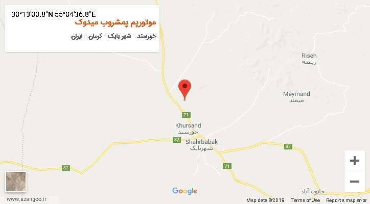 روستای موتورپم پمشروب میدوک بر روی نقشه