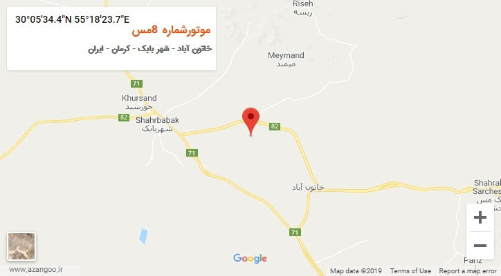 روستای موتورشماره 8مس بر روی نقشه