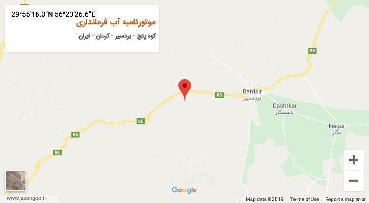روستای موتورتلمبه آب فرمانداری بر روی نقشه