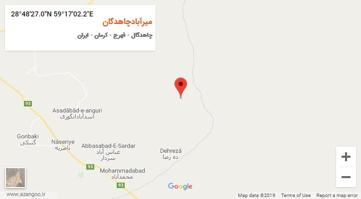 روستای میرآبادچاهدگان بر روی نقشه