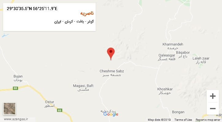 روستای ناصریه بر روی نقشه