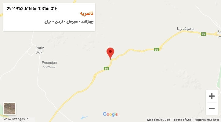 روستای ناصریه بر روی نقشه