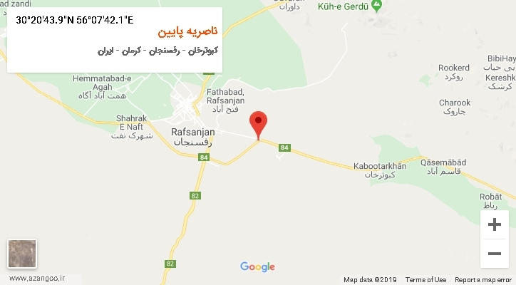 روستای ناصریه پایین بر روی نقشه