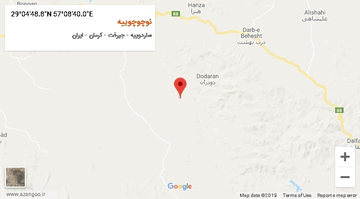 روستای نوچوچوییه بر روی نقشه