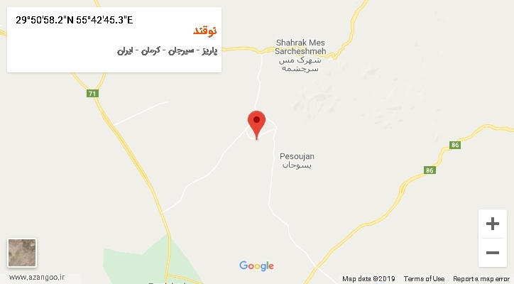 روستای نوقند بر روی نقشه