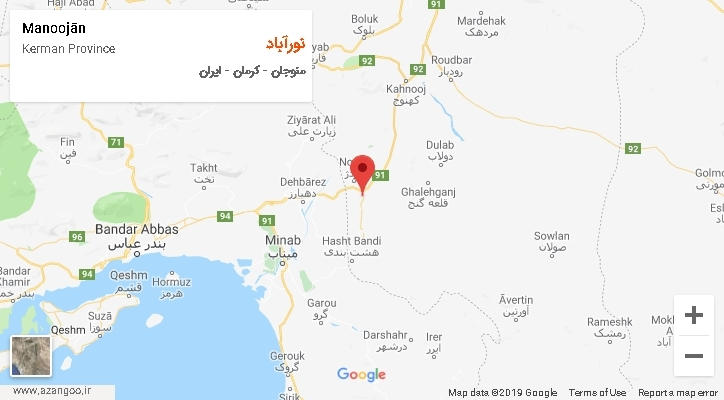 دهستان نورآباد بر روی نقشه