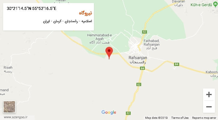 روستای نیروگاه بر روی نقشه