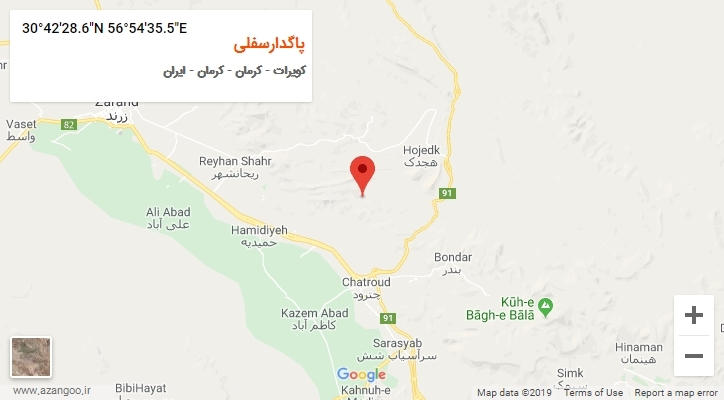روستای پاگدارسفلی بر روی نقشه