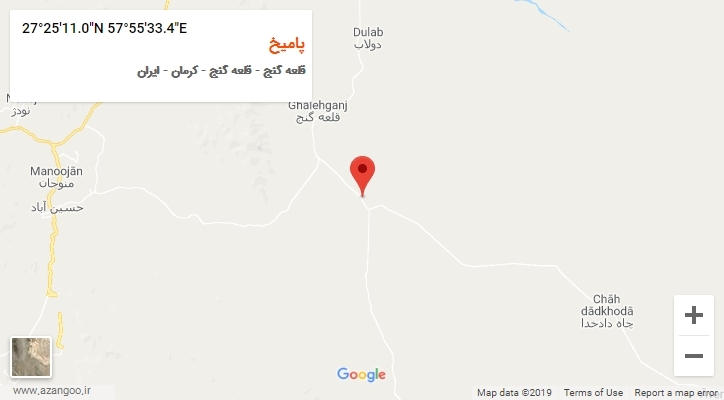روستای پامیخ بر روی نقشه