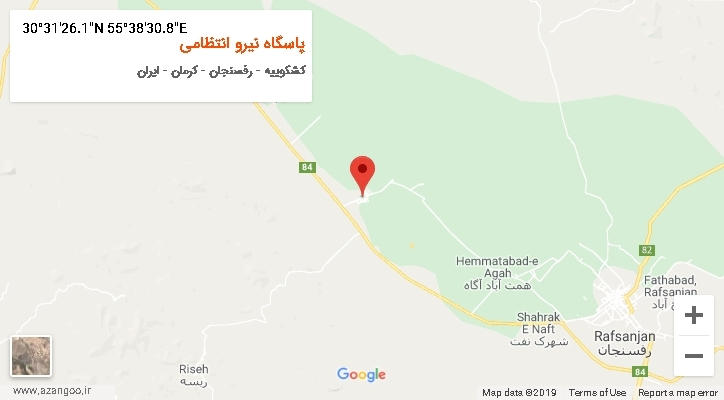 روستای پاسگاه نیرو انتظامی بر روی نقشه