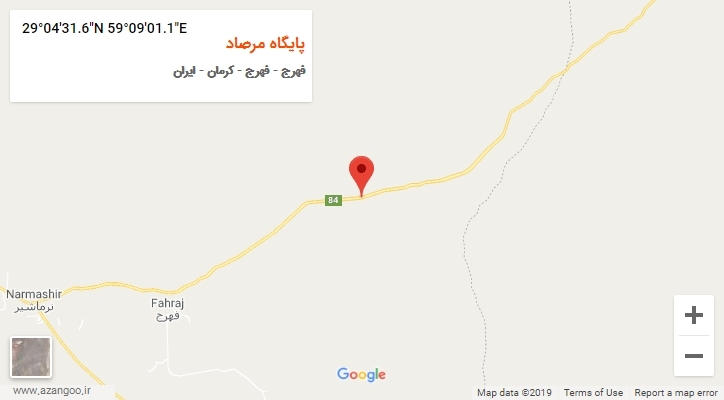 روستای پایگاه مرصاد بر روی نقشه