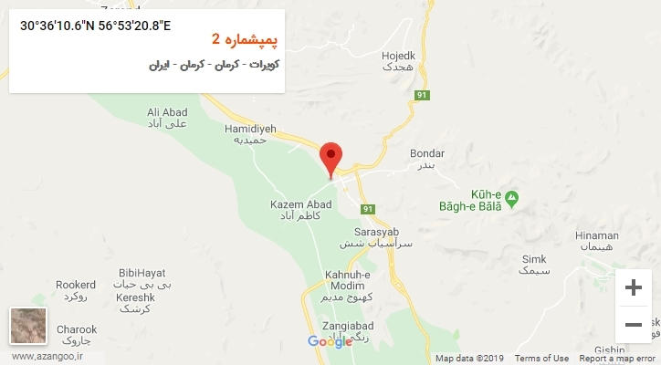 روستای پمپشماره 2 بر روی نقشه