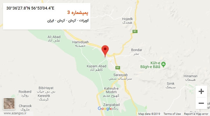 روستای پمپشماره 3 بر روی نقشه