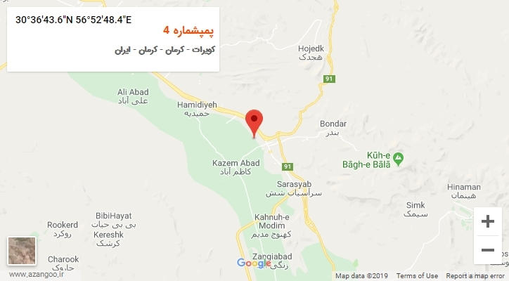 روستای پمپشماره 4 بر روی نقشه
