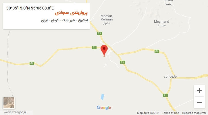 روستای پرواربندی سجادی بر روی نقشه