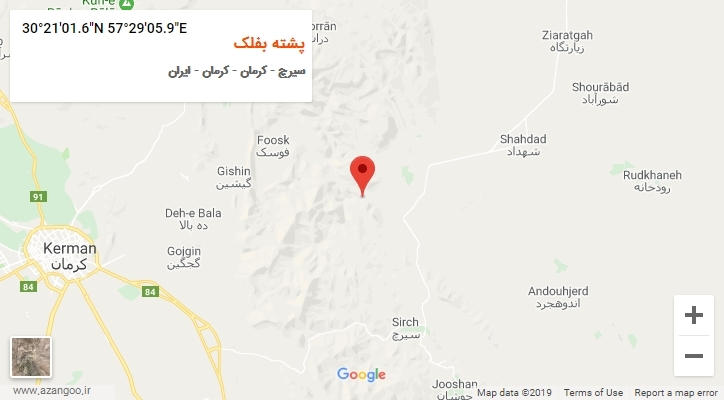 روستای پشته بفلک بر روی نقشه