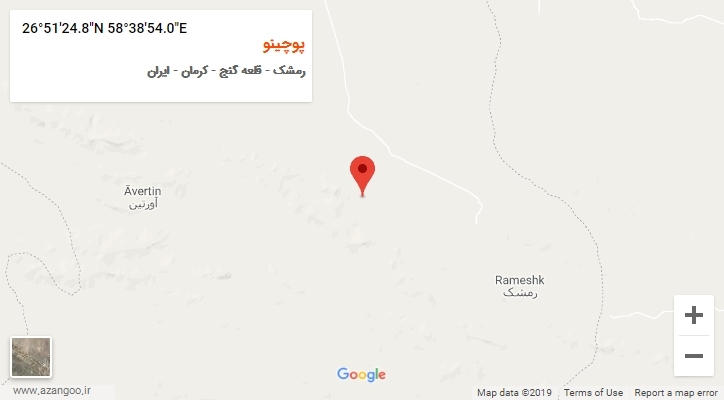 روستای پوچینو بر روی نقشه