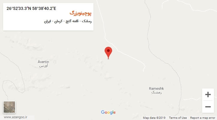 روستای پوچینوبزرگ بر روی نقشه