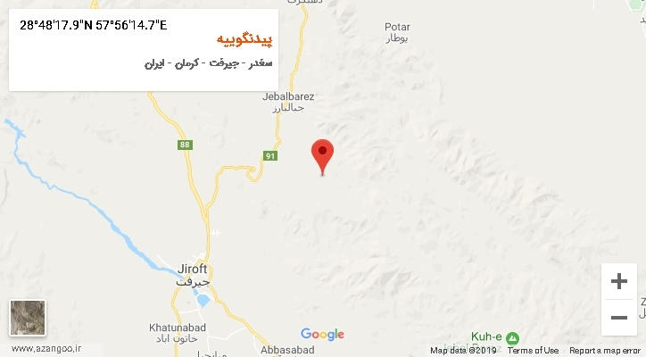 روستای پیدنگوییه بر روی نقشه