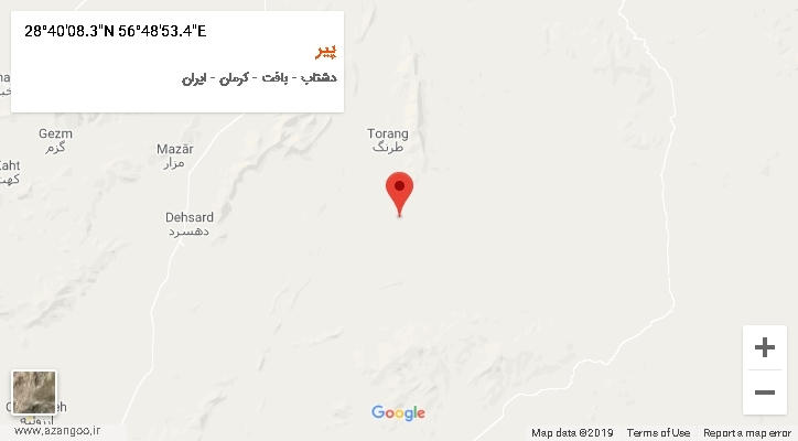 روستای پیر بر روی نقشه