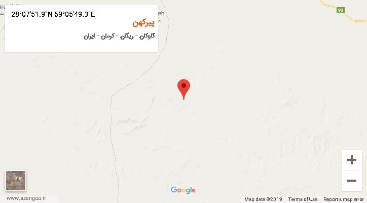 روستای پیرکهن بر روی نقشه