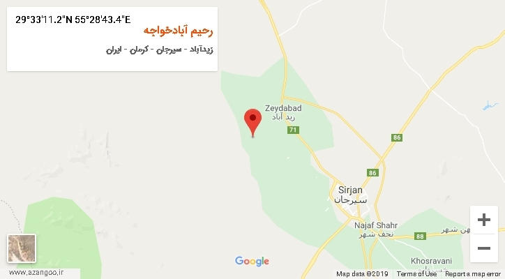 روستای رحیم آبادخواجه بر روی نقشه