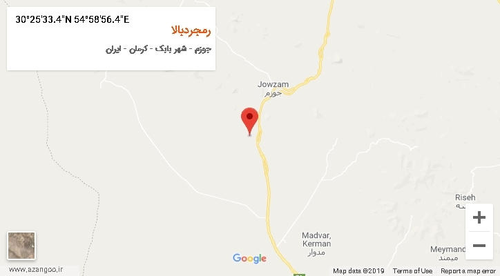 روستای رمجردبالا بر روی نقشه