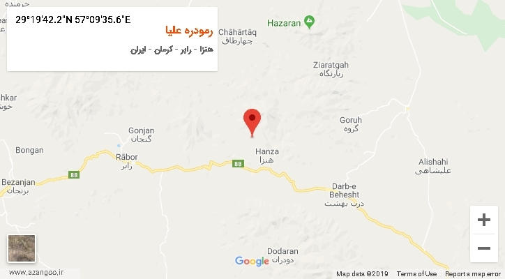 روستای رمودره علیا بر روی نقشه