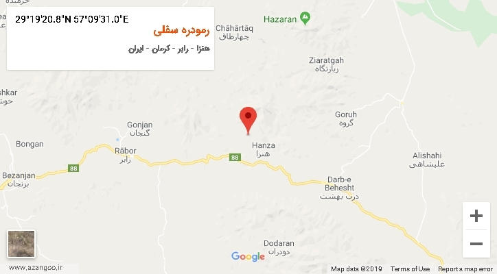 روستای رمودره سفلی بر روی نقشه